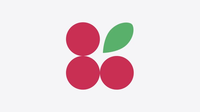 Lingon logotype featuring a stylized lingonberry symbol for blockchain startup