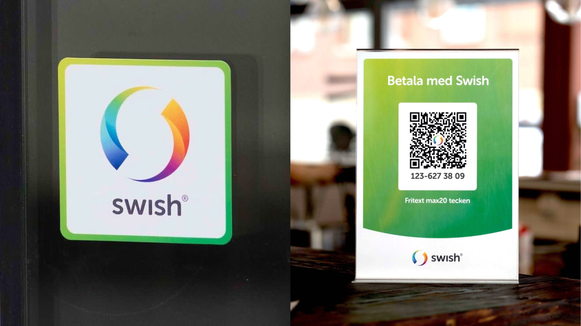 Communicate that you accept Swish in your physical store.
